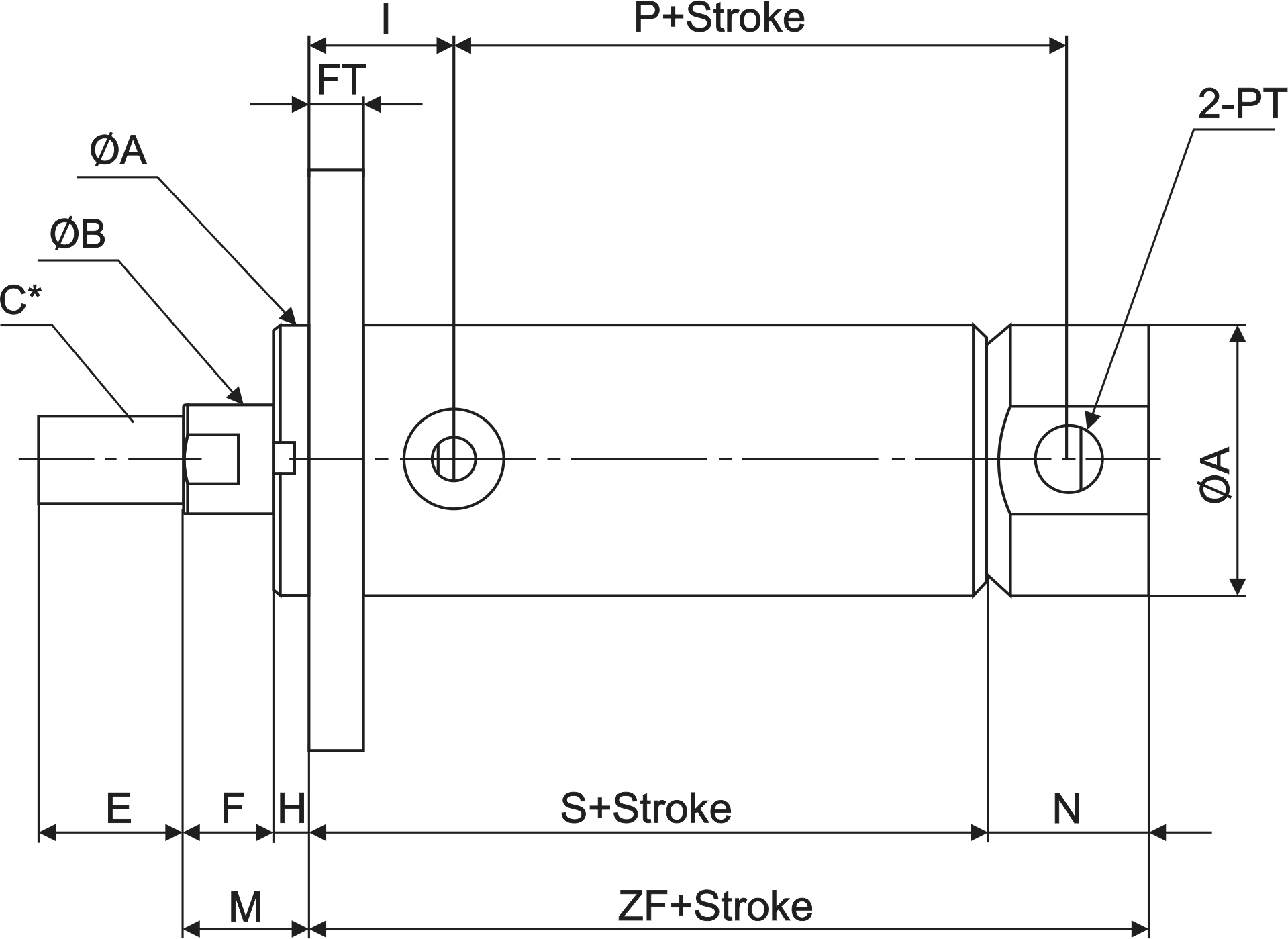 Jack flange circuit from the front of the round hydraulic crack model