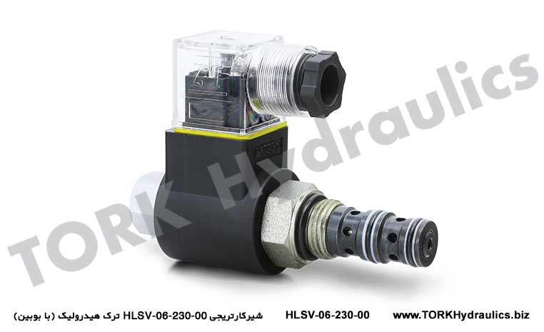 شیرکارتریجی HLSV-06-230 ترک هیدرولیک (با بوبین), 2/2 POPET VALFLER BUCHER
