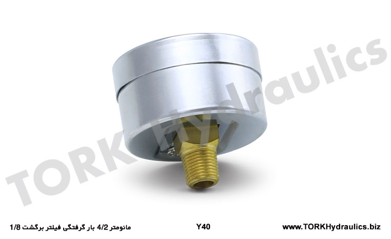 مانومتر 4/2 بار گرفتگی فیلتر برگشت 1/8, Манометр 4,2 раза больше засорения обратного фильтра 1,8