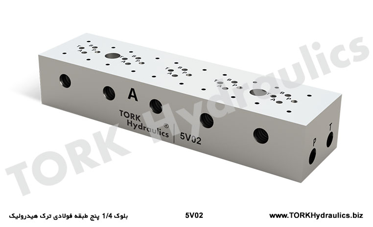 بلوک 1/4 پنج طبقه فولادی ترک هیدرولیک, Blok 1/4 beş katlı çelik hidrolik tork