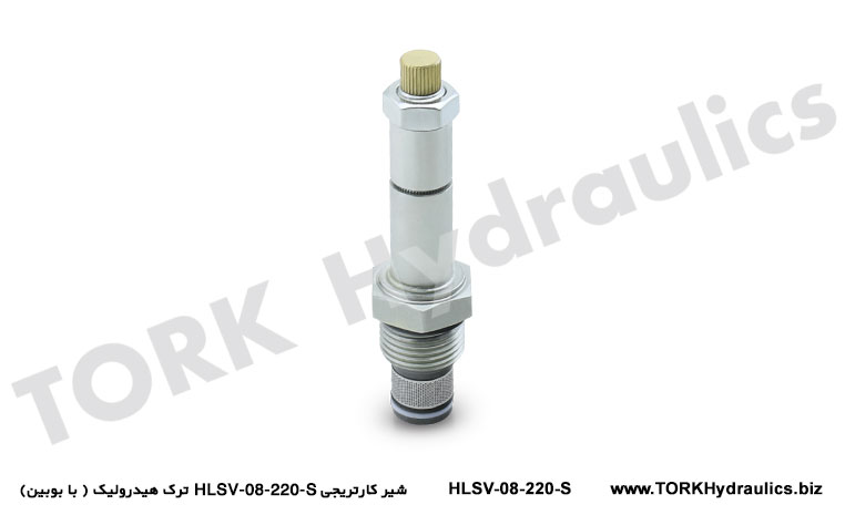 شیر کنترل فشار کارتریجی HLSV-08-221 ترک هیدرولیک, Cartridge pressure control valve HLSV-08-221 hydraulic crack