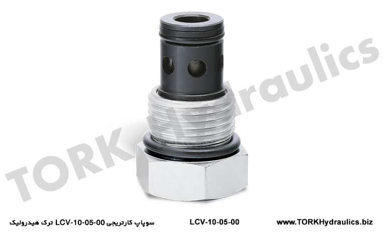 سوپاپ کارتریجی LCV-10-05-00 ترک هیدرولیک, LCV-10-05-00 patron klapanının Tork hidravlik