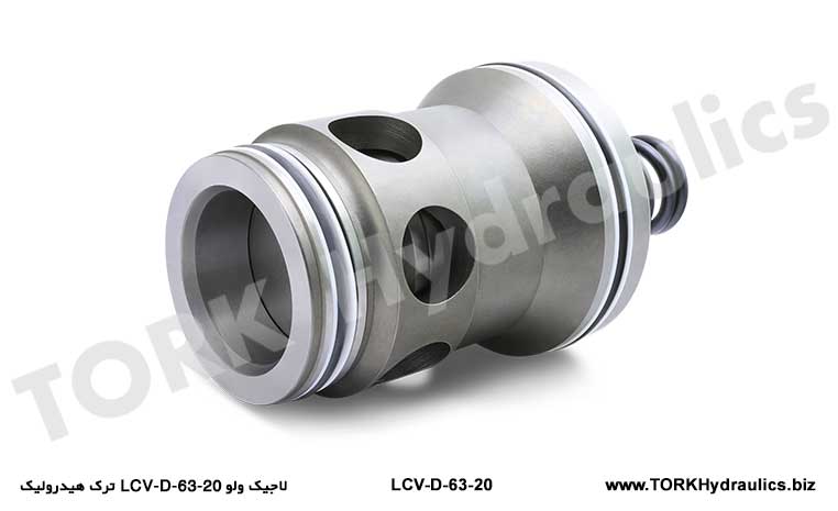 لاجیک ولو LCV-D-63-20 ترک هیدرولیک, Logic valve LCV-D-63-20 hydraulic crack