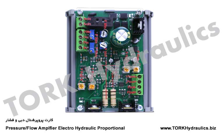 کارت پروپرشنال دبی و فشار- universal amplifier for proprtional valves, Pressure Flow Amplfier Electro Hydraulic Proportional
