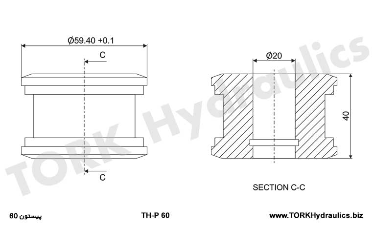 پیستون 60 جک هیدرولیک, Piston 60 hidrolik jak