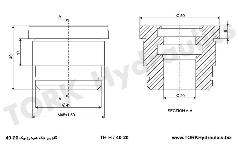گلویی جک هیدرولیک 20-40, Boğaz hidrolik kriko 20-40