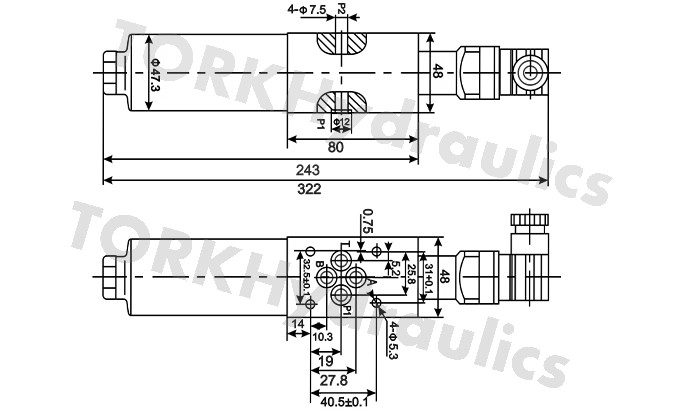 فیلتر فشار مادولار هیدرولیک  1/4 5 میکرون 30 لیتر 320 بار, Modüler yüksek basınçlı yağ filtresi