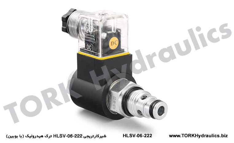 شیرکارتریجی HLSV-06-222 ترک هیدرولیک (با بوبین), hidrolik katriç  POPET VALF (NORMALDE KAPALI)