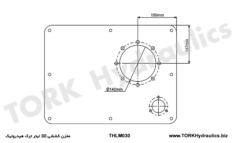 مخزن کششی 30 لیتر ترک هیدرولیک, 30 liter tension tank, hydraulic crack