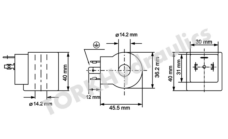 بوبین شیر1/8 فلزی جهت شیرسری 4WE-4 ترک هیدرولیک, 4WE-4 hidrolik BOBİNLERİ