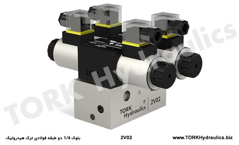 بلوک 1/4 دو طبقه فولادی ترک هیدرولیک, Блоки 1/4 пӯлоди дуошёнаи TORK гидравликӣ