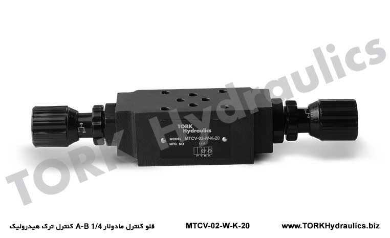 فلو کنترل مادولار 1/4 A-B کنترل ترک هیدرولیک, Hidrolik akış kontrol valfleri