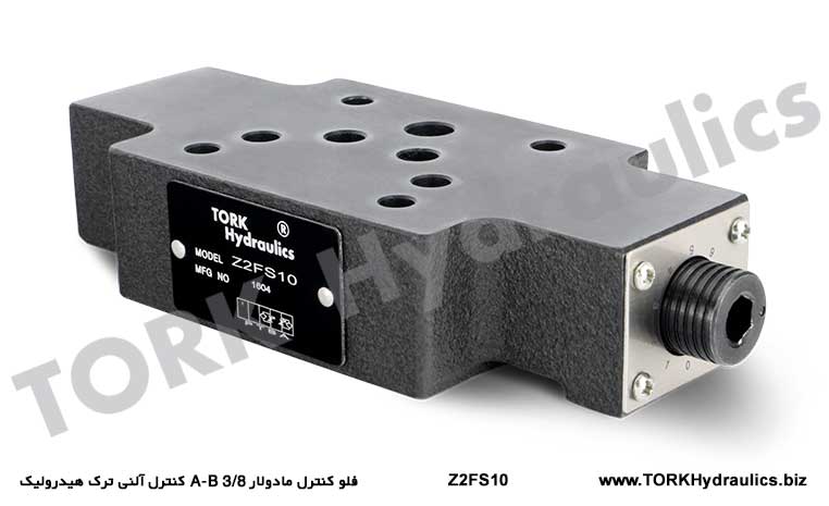 فلو کنترل مادولار 3/8 A-B کنترل آلنی ترک هیدرولیک, Z2FS10 MODÜLER DEBİ AYAR VALFİ