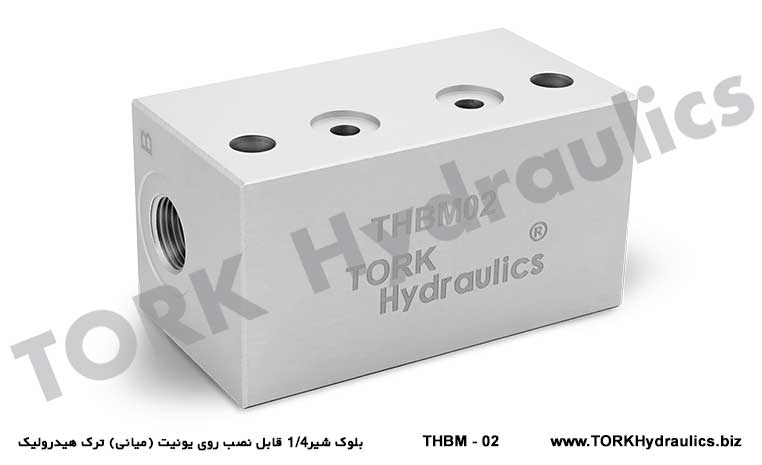 بلوک شیر1/4 قابل نصب روی یونیت (میانی) ترک هیدرولیک, hidrolik NG 06 Tekli Pleyt 1/4